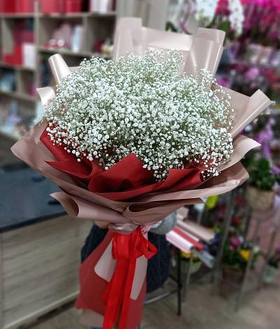 Букет цветов из: Гипсофила в Тополево