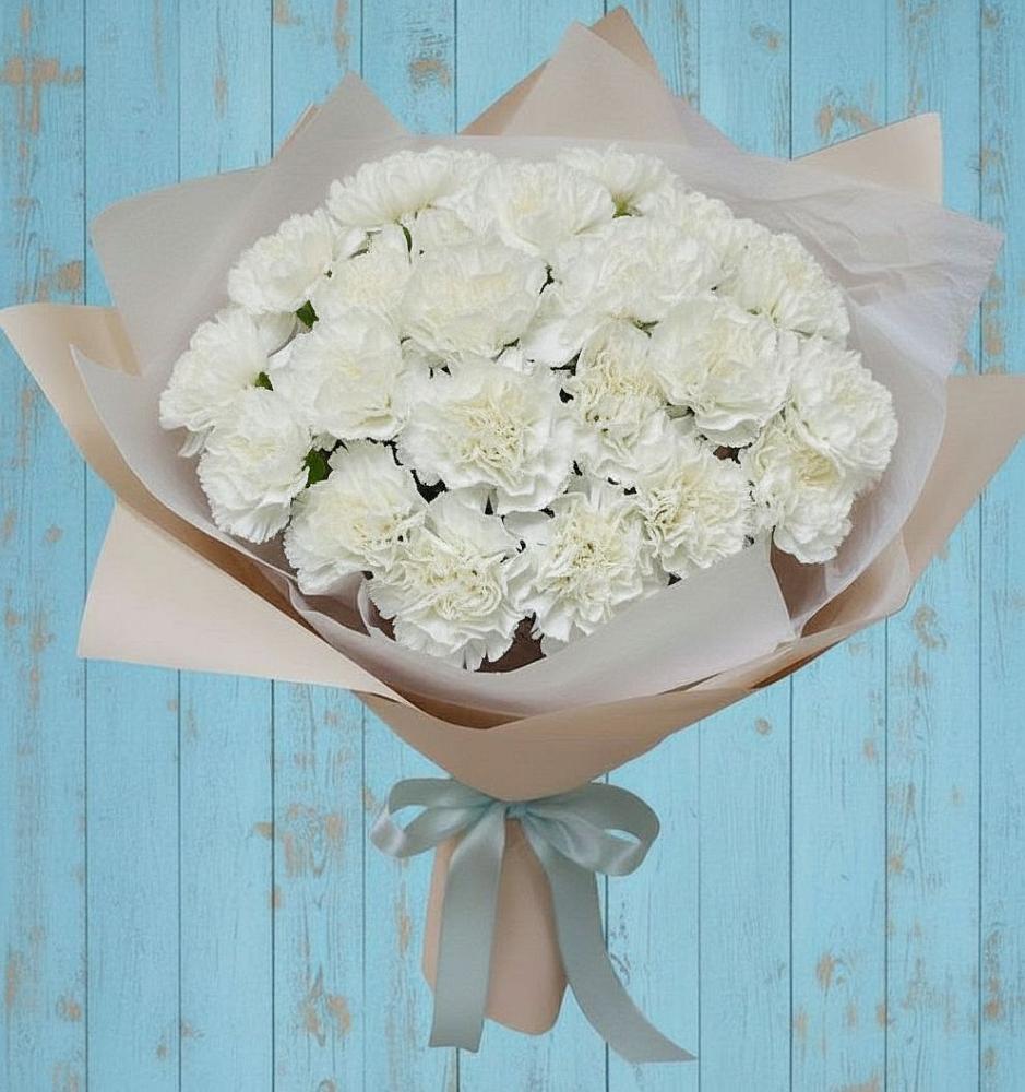 Букет цветов из: Гвоздики в Тополево