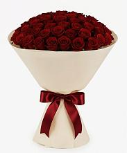 Букет 101 Бордовая роза Блэк Бакарра в Тополево