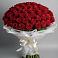 Букет 101 Красная роза Блэк Мэджик в Тополево