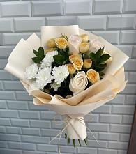 Букет цветов из:  Розы и Хризантемы в Тополево