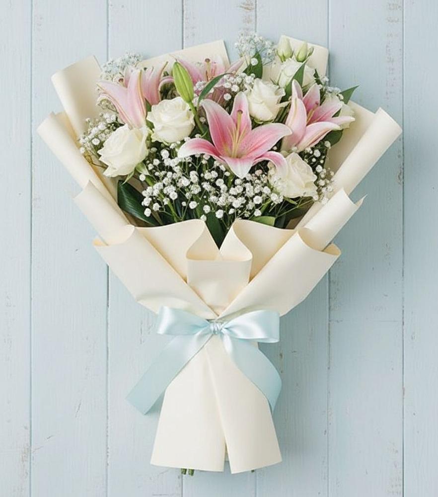 Букет цветов из: Лилии в Тополево