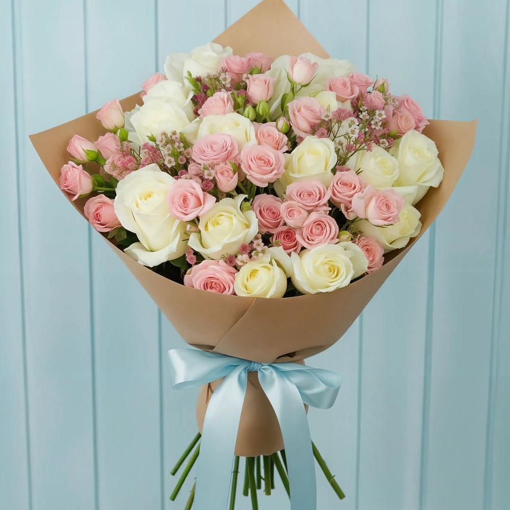 Букет цветов из: Розы в Тополево