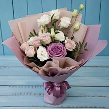 Букет цветов из:  Розы и Лизиантусы в Тополево