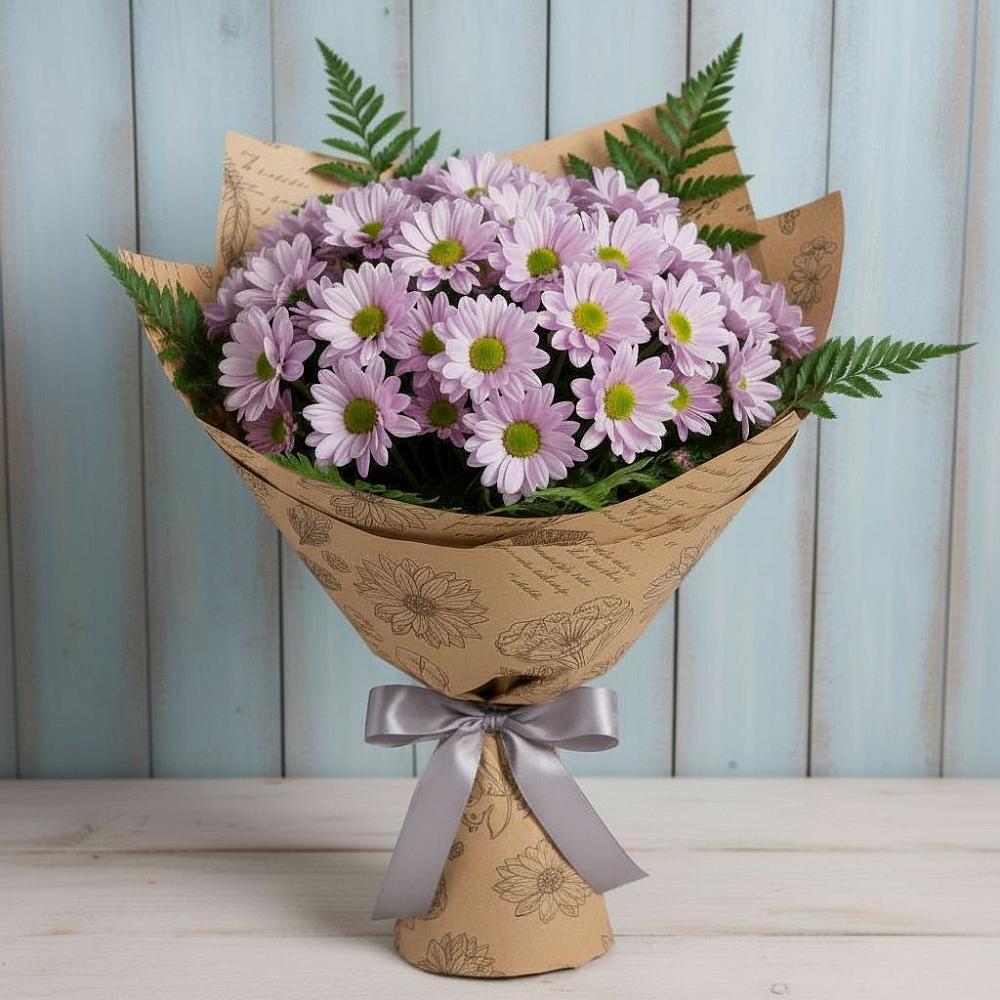 Букет цветов из: Хризантемы в Тополево
