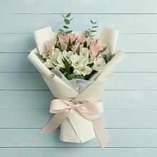 Букет цветов из:  Альстромерии в Тополево