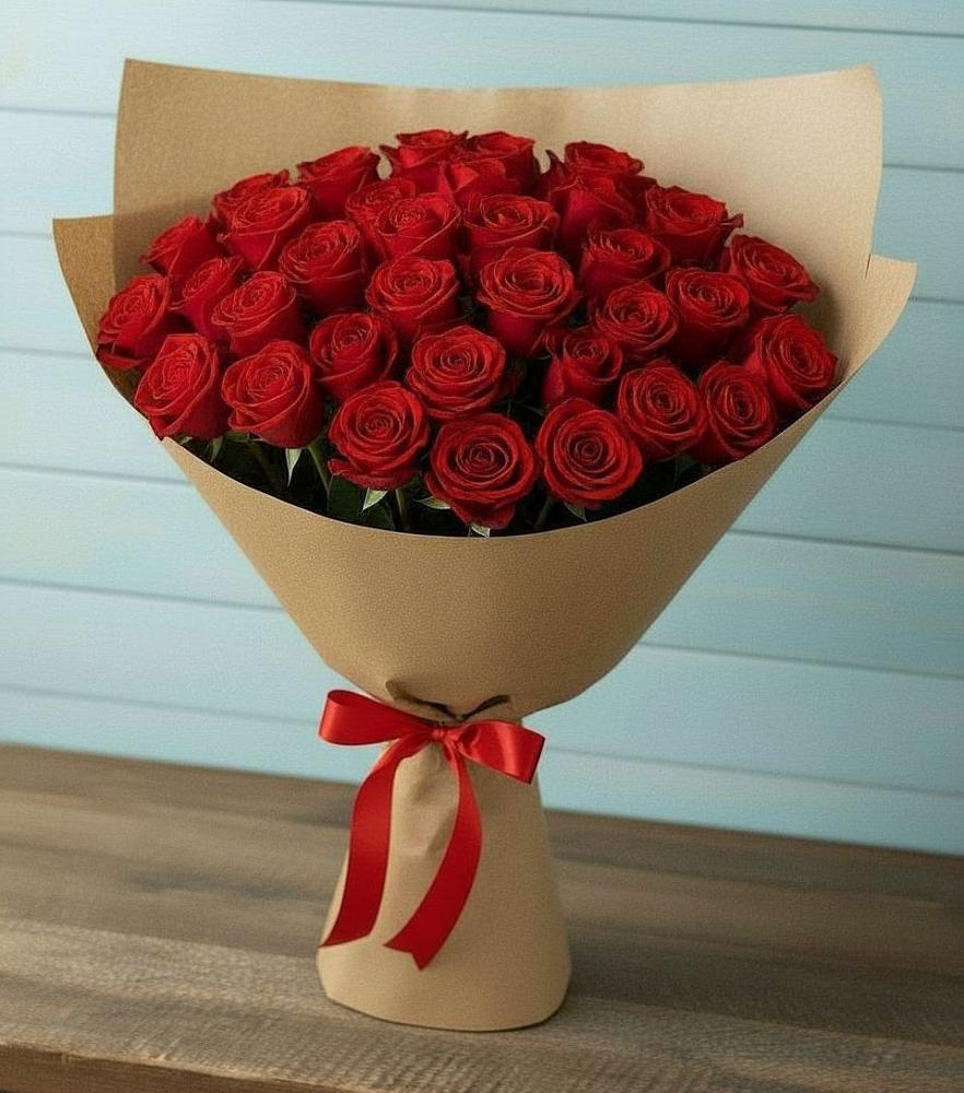 Букет Красные розы Милано в Тополево