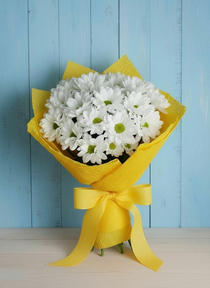 Букет цветов из: Хризантемы в Тополево