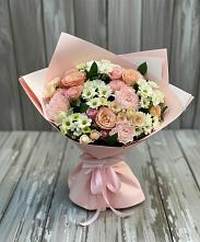 Букет цветов из:  Гвоздики, Розы и Хризантемы #REPLACE_PRED# Тополево