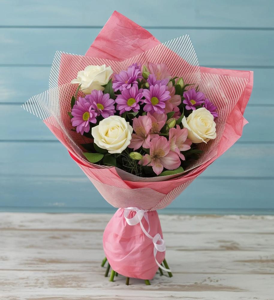 Букет цветов из: Герберы в Тополево