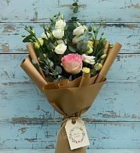 Букет цветов из:  Розы и Лизиантусы в Тополево