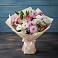 Букет цветов из: Хризантемы, Альстромерии и Розы в Тополево